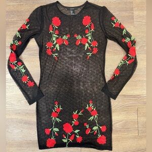 Floral Embroidered Dress